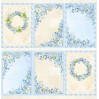 Set of scrapbooking papers - ScrapAndMe - Blossom Blue