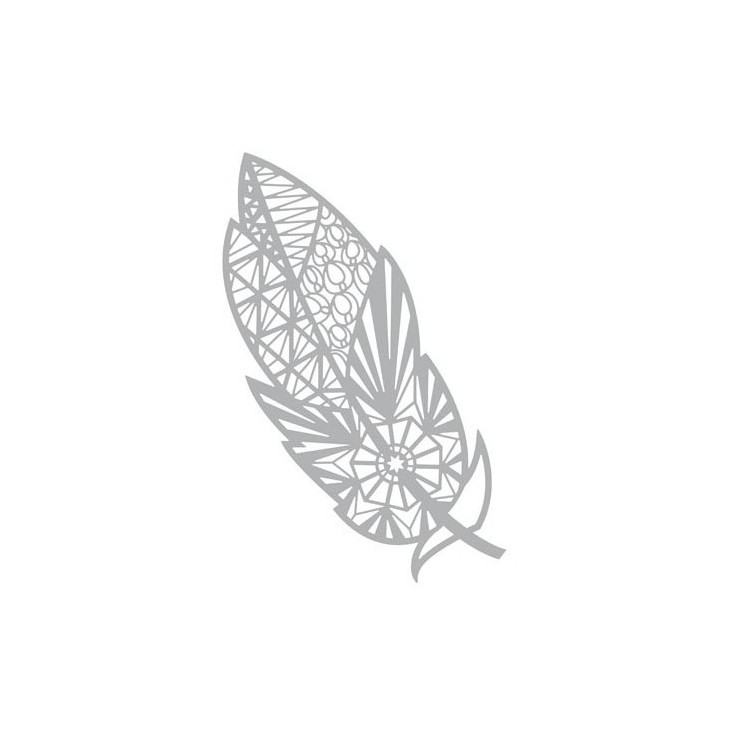 Maska, szablon A5 - Feather zentangle- Pronty