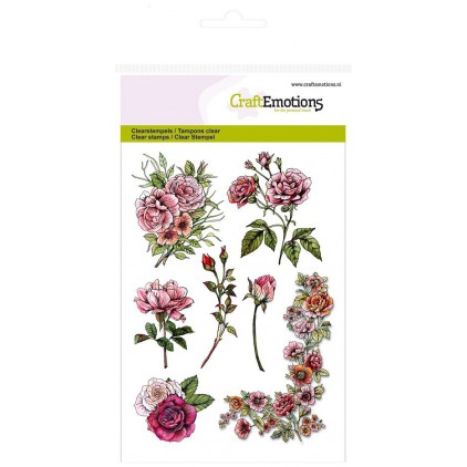 Stemple / pieczątki - CraftEmotions - A6 - Botanical Rose Garden 1 - 130501/1240