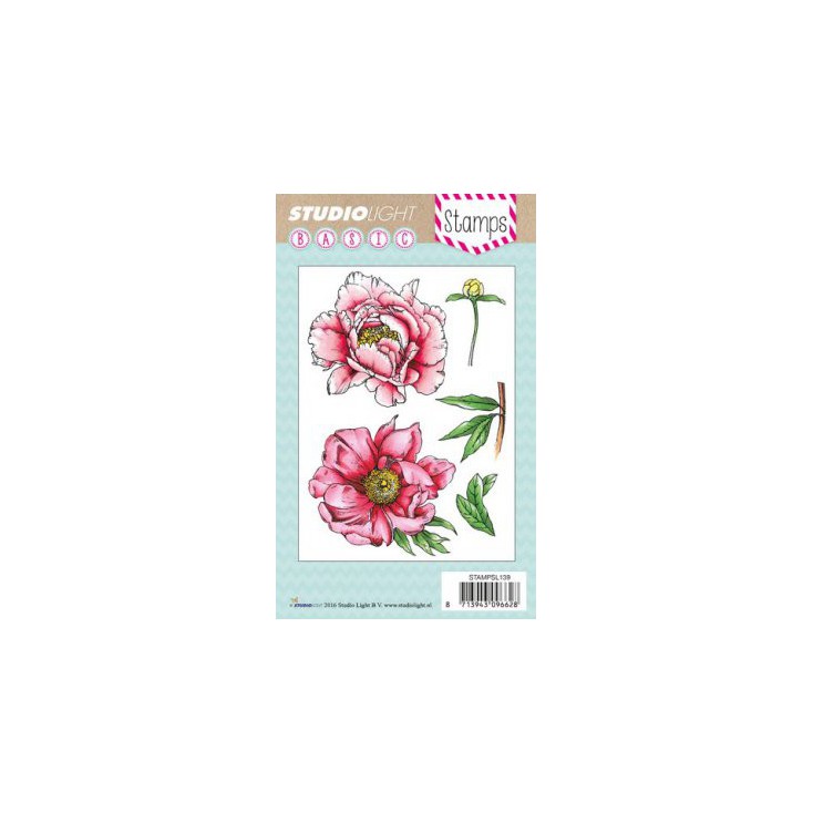 Set of clear stamps - Studio Light - A6 - Peony - STAMPSL139