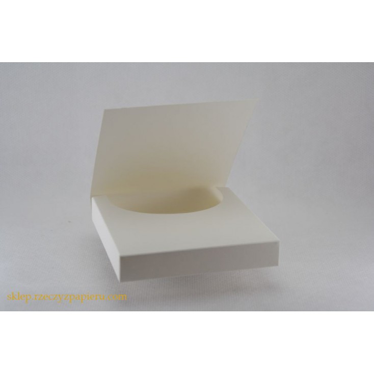 Czekoladownik mini kwadratowy 10x10x1,8 biały - Rzeczy z Papieru