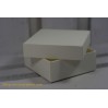 Gift box with a lid 8x8x3 white - Rzeczy z Papieru