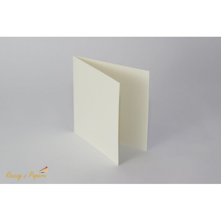 Base for the card square - 14 x 14 white - Rzeczy z Papieru