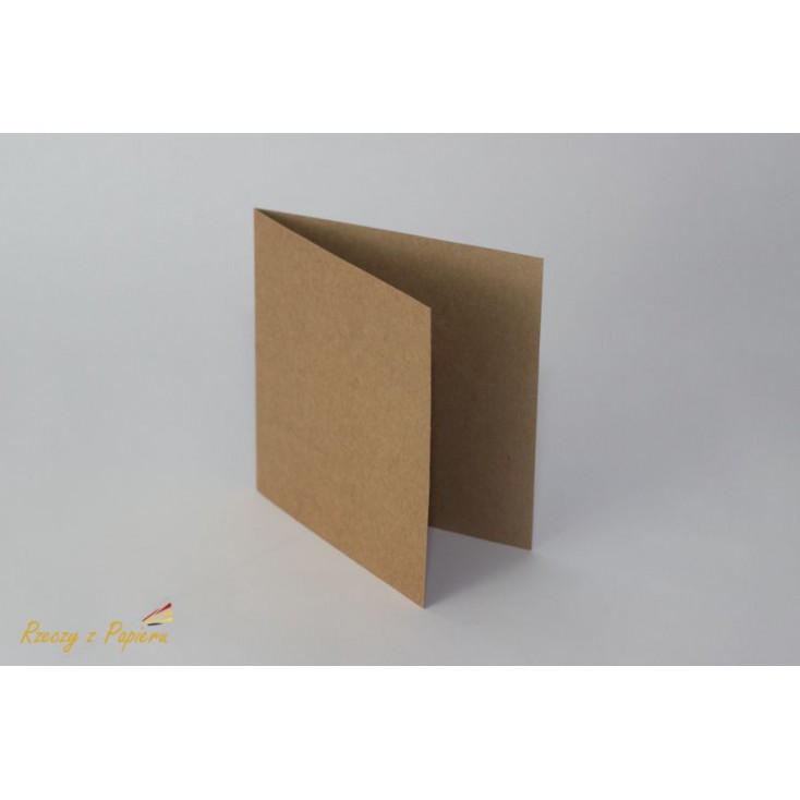 Baza do kartki kwadratowa- kremowa -14 x 14 - Rzeczy z Papieru