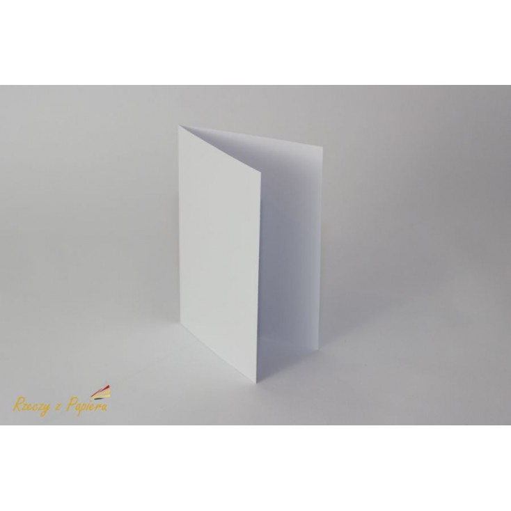 Base for the card vertical - C6 white - Rzeczy z Papieru