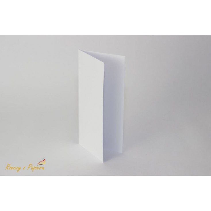 Base for card - TAG 10 x 21 DL white - Rzeczy z Papieru