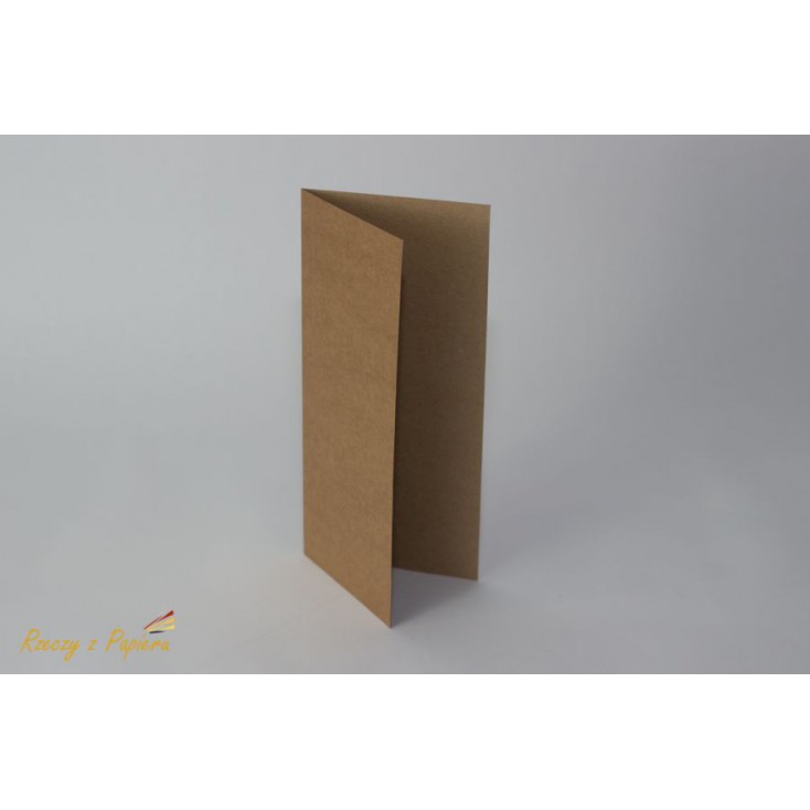Base for card - TAG 10 x 21 DL kraft - Rzeczy z Papieru