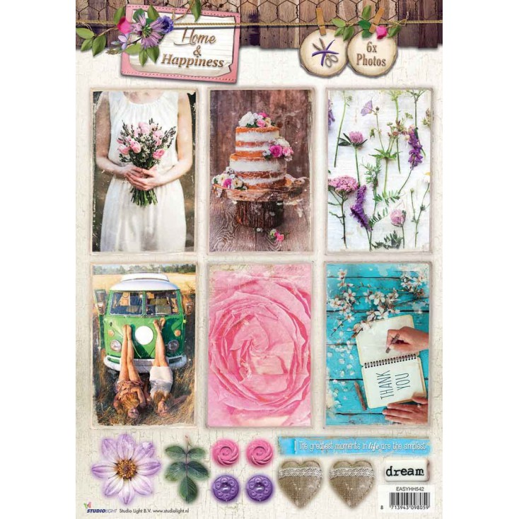 Die Cut Sheet Photo's - Studio Light - Home & Happiness - EASYHH541