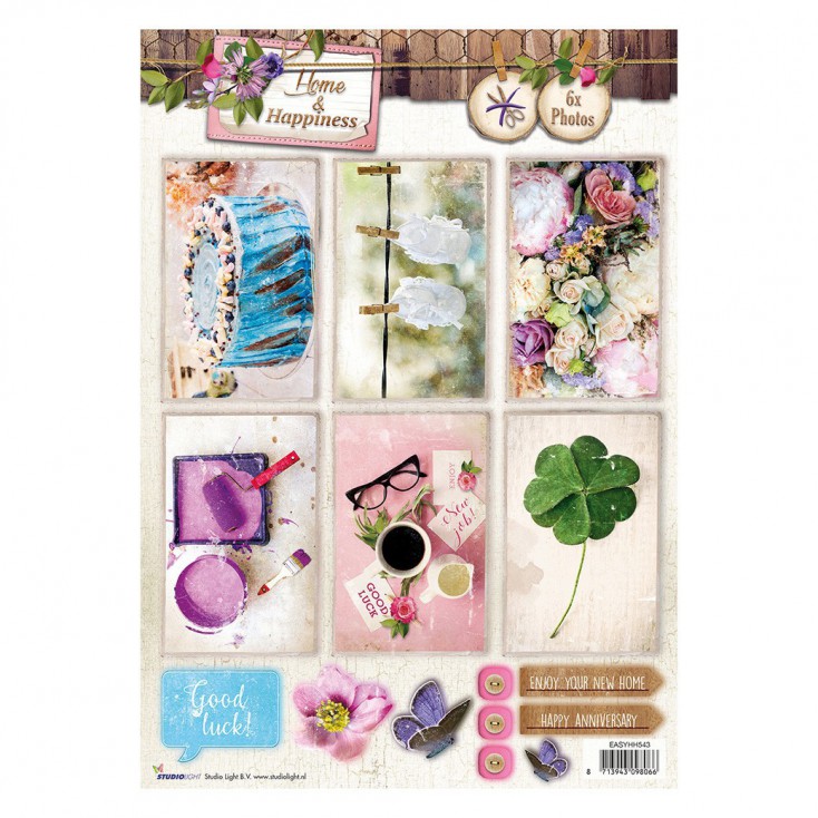 Die Cut Sheet Photo's - Studio Light - Home & Happiness - EASYHH542