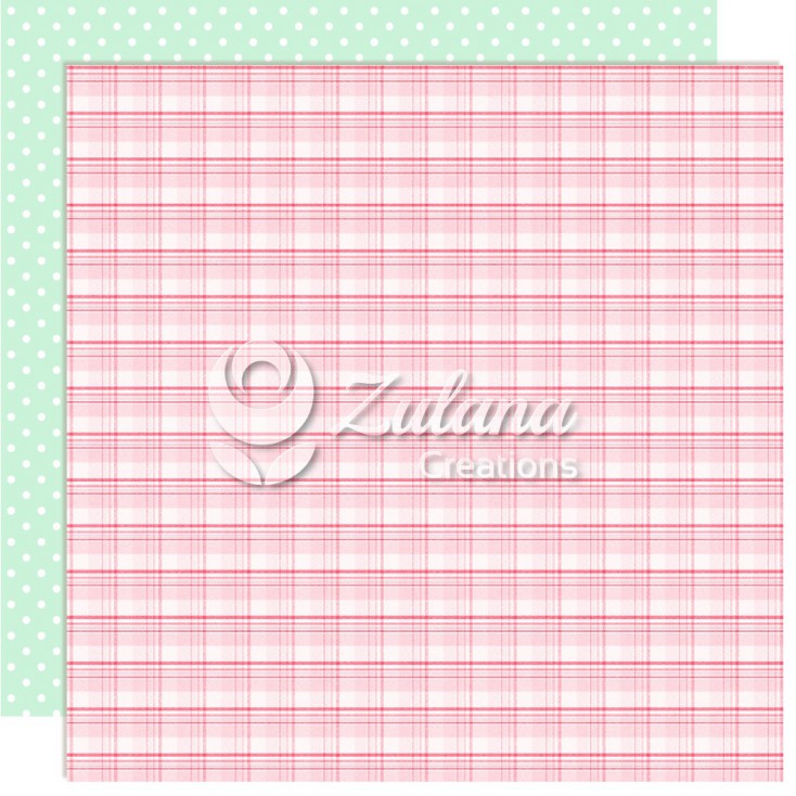 Papier do tworzenia kartek i scrapbookingu - Zulana Creations - Cute Baby Girl 01