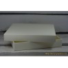 A box for card a full, low square- 15x15x2,5 cream - Rzeczy z Papieru