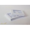Pudełko shadow box z okienkiem 15x15x2,5 białe - Rzeczy z Papieru