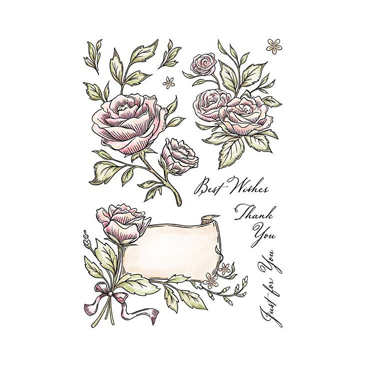 Stemple / pieczątki - Wild Rose Studio - 14,5 x21 - Antique Roses AS004