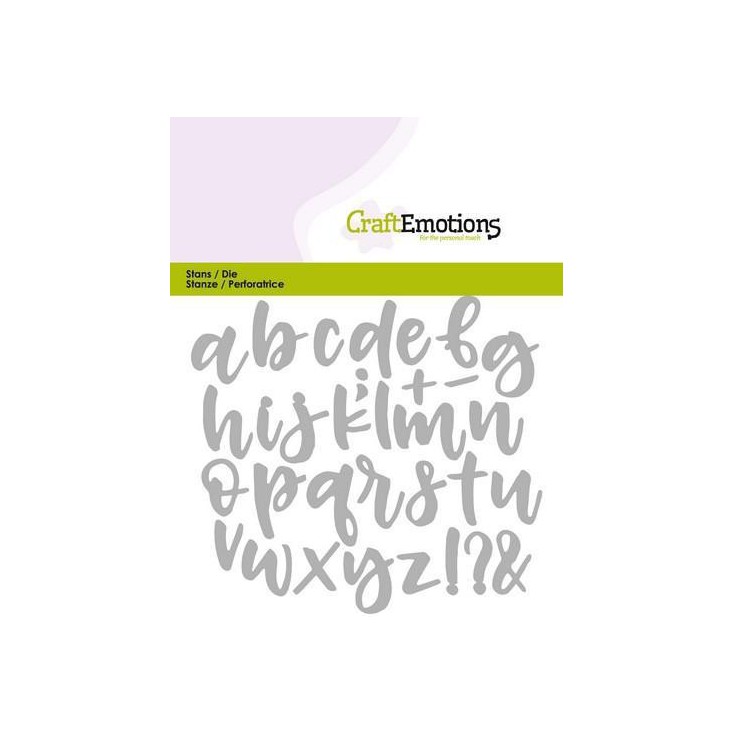 Die cut - CraftEmotions - 115633/0427 - Alphabet handlettering lowercase