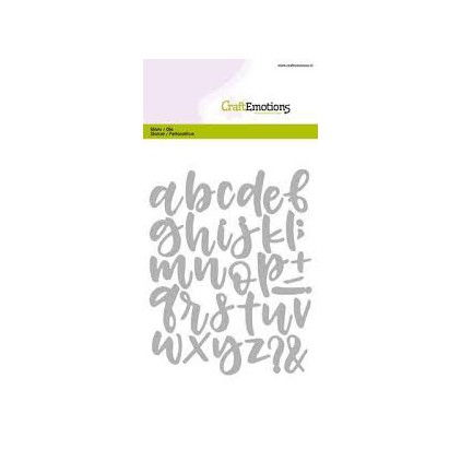 Die cut - CraftEmotions - 115633/0513 - Alphabet handlettering lowercase