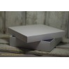 Pudełko na kartkę pełne, wysokie kwadratowe 15x15x3,5 białe - Rzeczy z Papieru