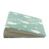 Album base square- Textile - Mint clouds - 20x20x7 cm - Fabrika Decoru