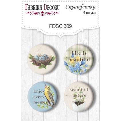 Selfadhesive buttons/badge - Fabrika Decoru - 309 - Botany Spring 3