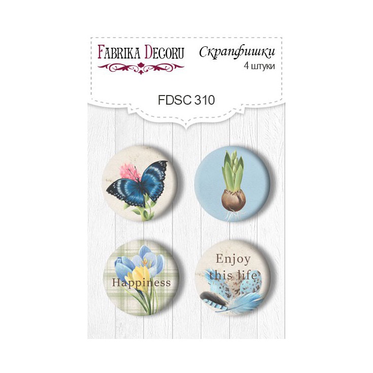 Selfadhesive buttons/badge - Fabrika Decoru - 310 - Botany Spring 4