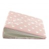 Album base square- Textile - Hearts on pink - 20x20x7 cm - Fabrika Decoru