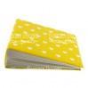 Album base square- Textile - Hearts on yellow - 20x20x7 cm - Fabrika Decoru