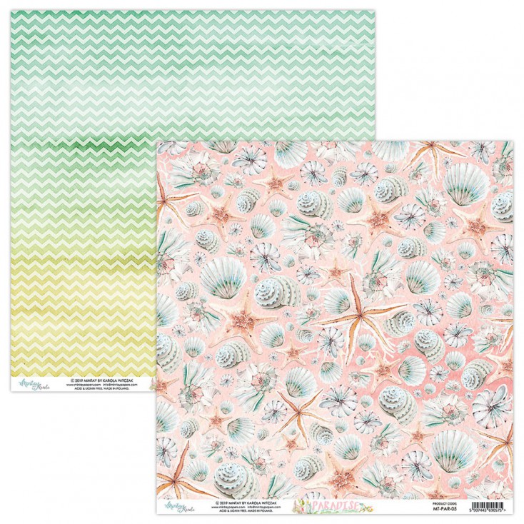 Scrapbooking paper - Mintay Papers - Paradise 05