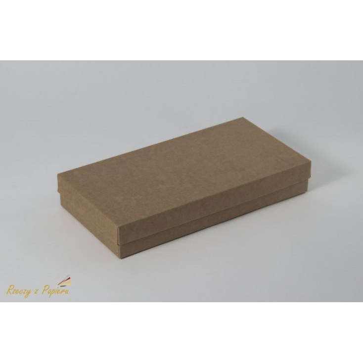 A box for a card DL full, high - 11,0 x 22,0 x 3,5 kraft - Rzeczy z Papieru