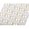 Samoprzylepne ozdoby - półperełki 10mm - perłowe
