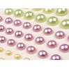 Selfadhesive decorations - half-pearls 6,8,10 i 12 mm - mix of colors