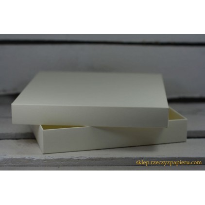 Box for a square album 23x23x5 cream - Rzeczy z Papieru