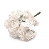 Set of paper flowers - white -package 144 pcs
