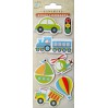 Set of stickers CR40090 - Little Birdie - Modes of transportation -7 pcs.