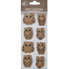 Set of stickers CR42431 - Little Birdie - Pretty wise owls - 8 pcs.