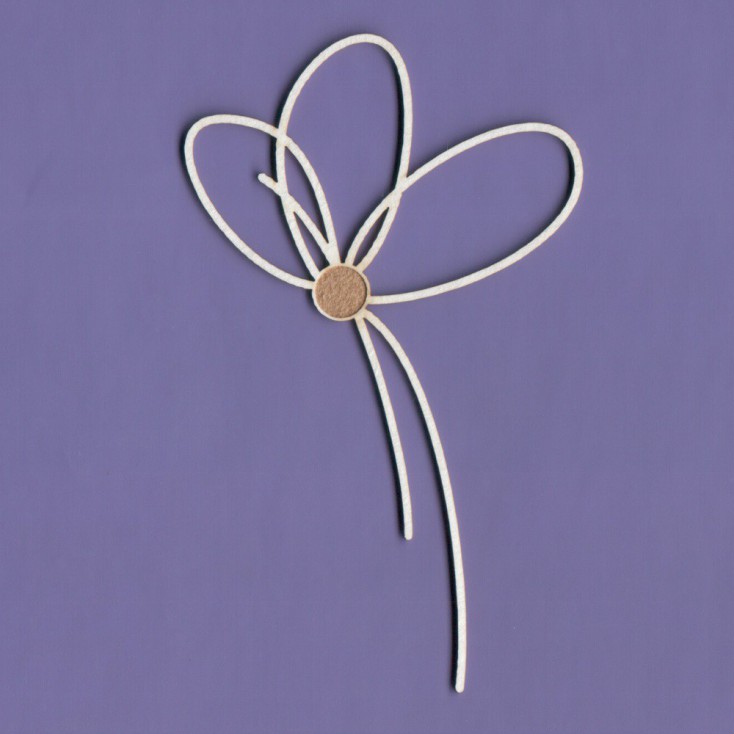 Tekturka -Crafty Moly - Sznurowany kwiatek 1- G4