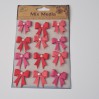 Set of stickers CR34247 - Little Birdie - Pearl Bows Cherry red-12 pcs.