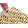 Selfadhesive decorations - half-pearls 6mm - metallic gold