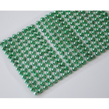 Samoprzylepne ozdoby - półperełki 6mm - metaliczne zielone