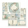 Zestaw papierów do tworzenia kartek i scrapbookingu - Stamperia - Azulejos de sueńo - SBBL55