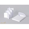 Box + cascade / harmonica card base in white color