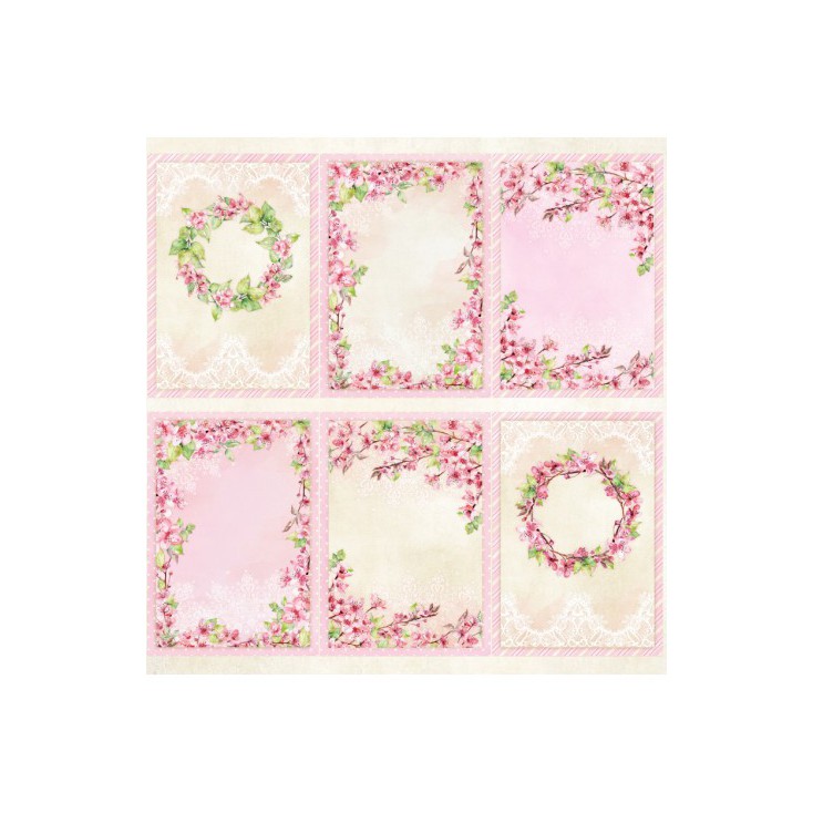 Papier do scrapbookingu 30 x 30 cm - okładka - Pink blossom - ScrapAndMe