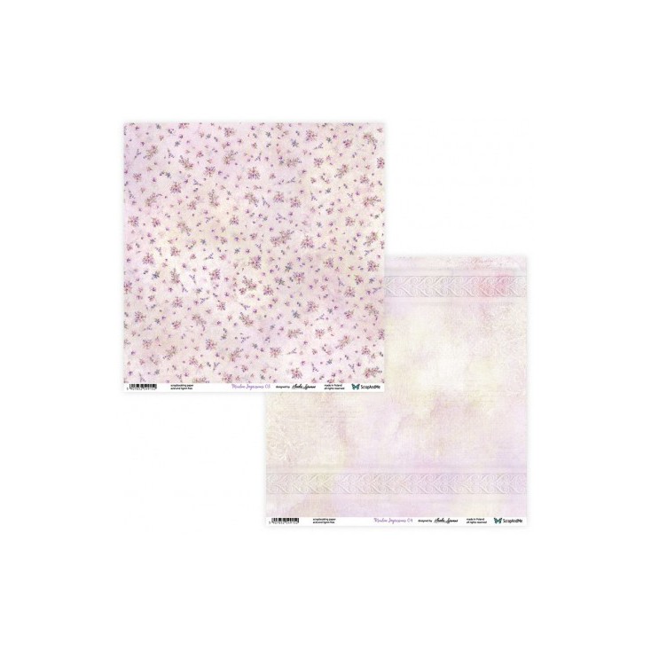 Papier scrapowy 30 x 30 cm -Meadow Impressions 03/04 - ScrapAndMe