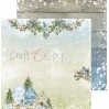 CC-ZPM-CTS-27 Set of papers 15 x 15 cm - Carols in the snow - Craft O clock