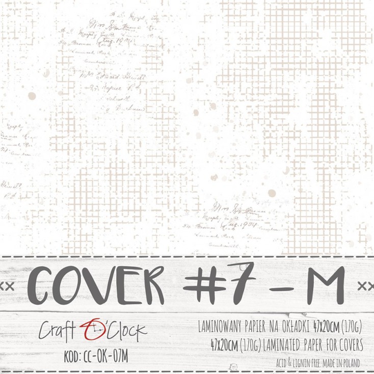 CC-OK-7M Papier laminowany na okładki albumów M- Craft O Clock