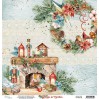 MT-HFC-03 Scrapbooking paper 30 x 30 cm - Home for Christmas- Mintay Papers