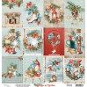 MT-HFC-06 Scrapbooking paper 30 x 30 cm - Home for Christmas- Mintay Papers