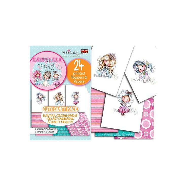 PD7925 - Winnie & Friends Fairytale Cute craft pack - Polka doodles Ltd.