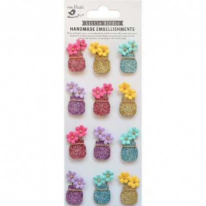 CR78693 Flower Vase - Stickers set - Little Birdie