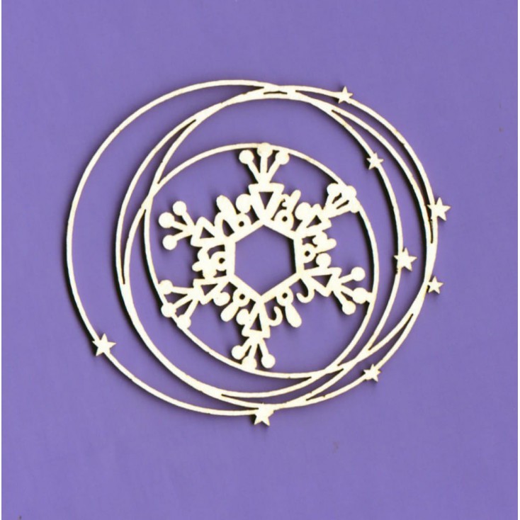 792 - laser cut, chipboard Winter collection - Snow frame 1 - Crafty Moly