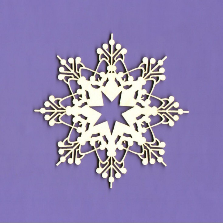 1089 - laser cut, chipboard winter collection snowflake 5 Crafty Moly