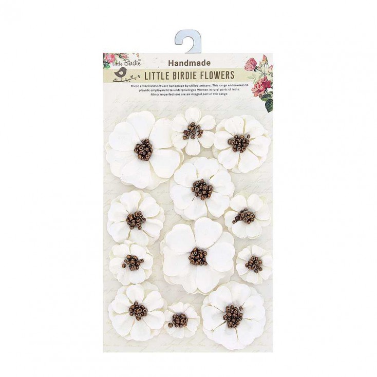 CR71042 - kwiatki papierowe - Little Birdie - Meadow Cream